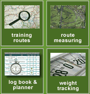 Click here for more information about our Training Routes, Route Measurer, Log Book, Training Planner and Weight Tracker