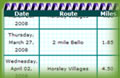 Record your runs in a Training Log Book