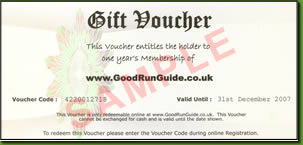 Example of a Gift Voucher
